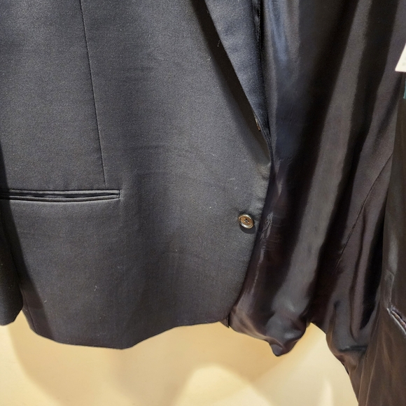LAUREN Ralph Lauren Men's Classic Black Blazer 100% Wool Natural 50R - Picture 6 of 12